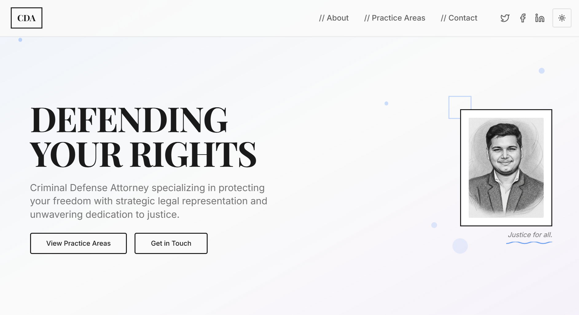 Advocate Portfolio preview